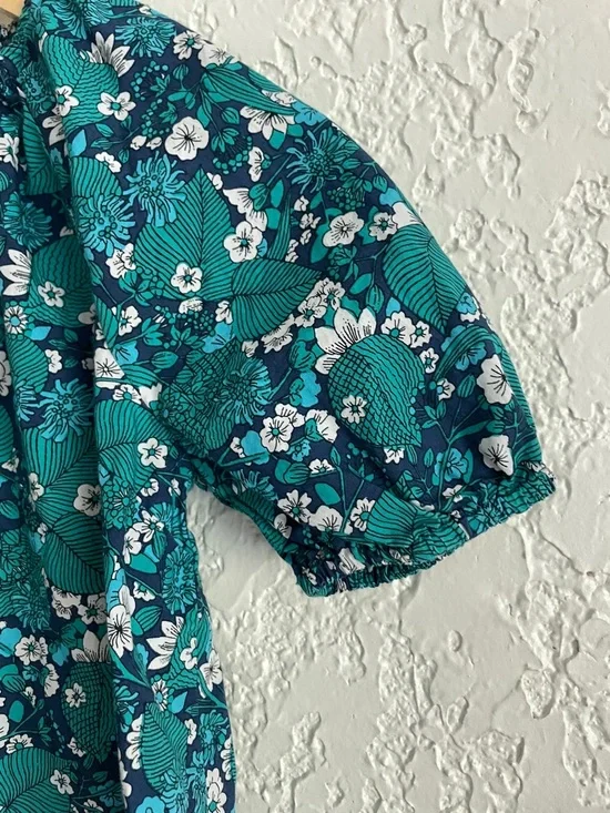 Jcrew Crewcuts Girls Floral Blouse Top 10/11 - Picture 4 of 6